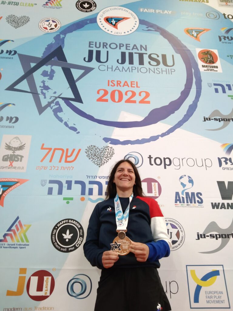 Stephanie Faure de Limoges aux championnats d'europe de jiu-jitsu ne-waza