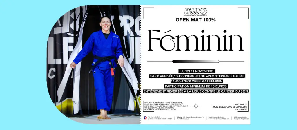 Séminaire de jiu-jitsu par Stéphanie FAURE