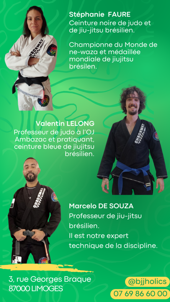 Intervenants du stage de judo ne-waza