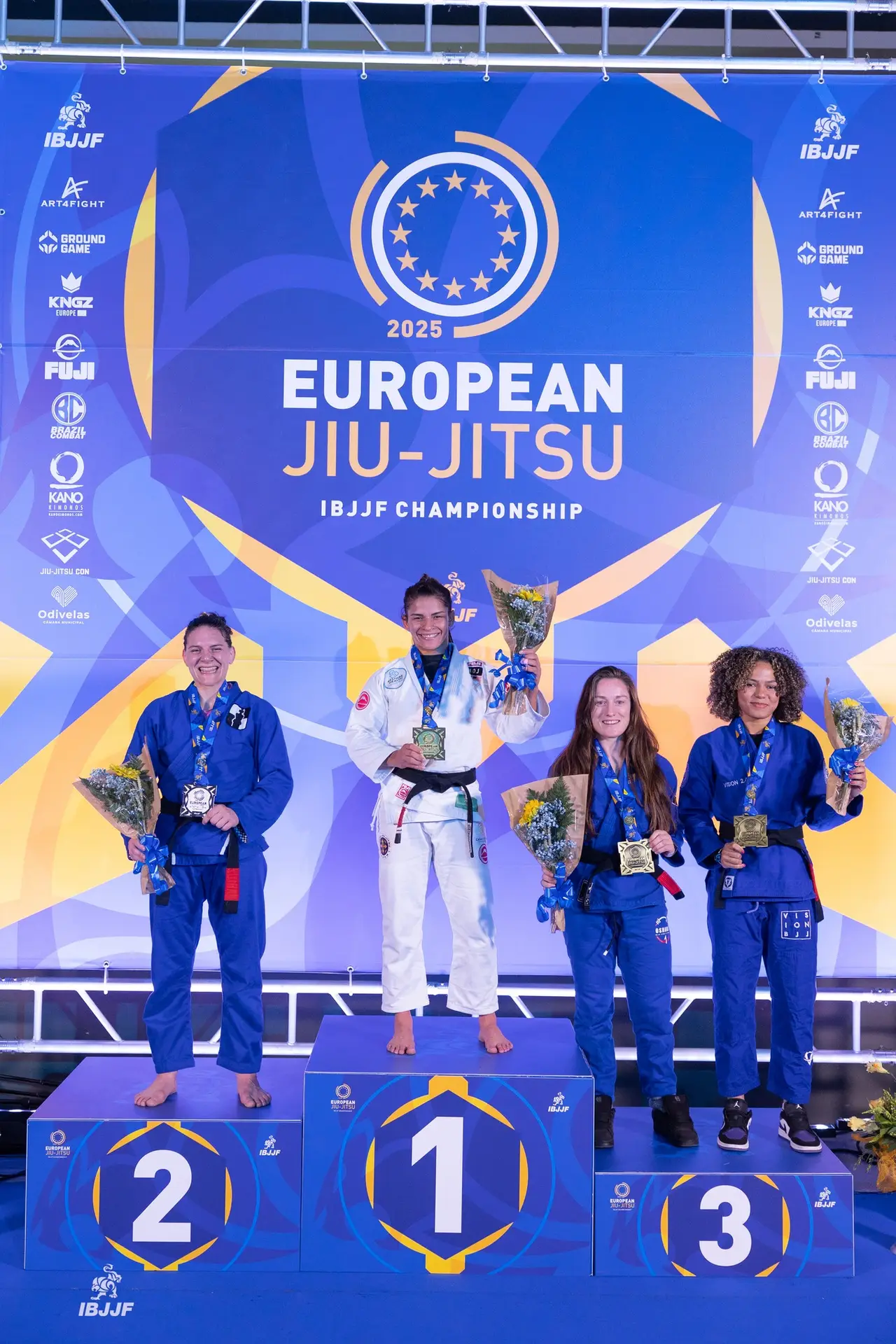 Stéphanie FAURE vice-championne European IBJJF en noire adulte